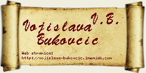 Vojislava Bukovčić vizit kartica